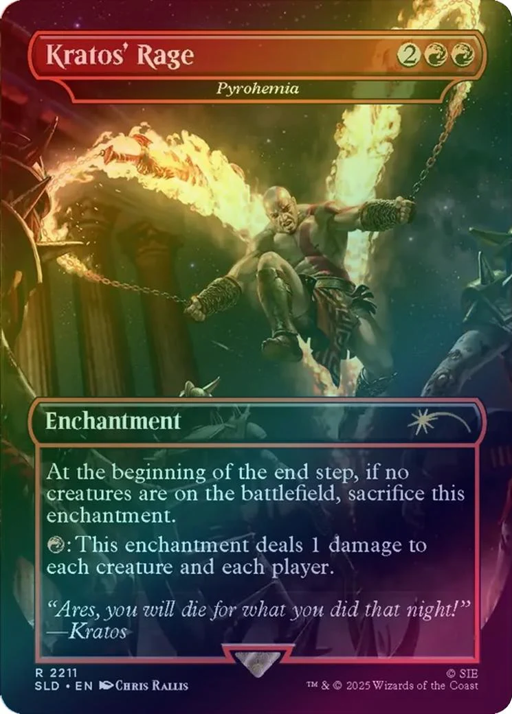 Kratos' Rage // Pyrohemia - God Of War: Greek (Rainbow Foil) (SLD)