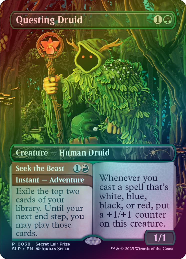 Questing Druid // Seek the Beast (Foil) (SLP)
