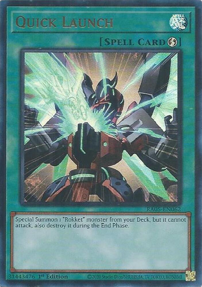 Quick Launch (Ultra Rare) - RA05-EN062 - Ultra Rare - 1st Edition
