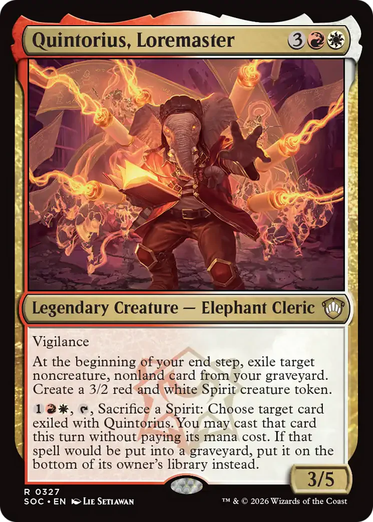Quintorius, Loremaster (SOC)