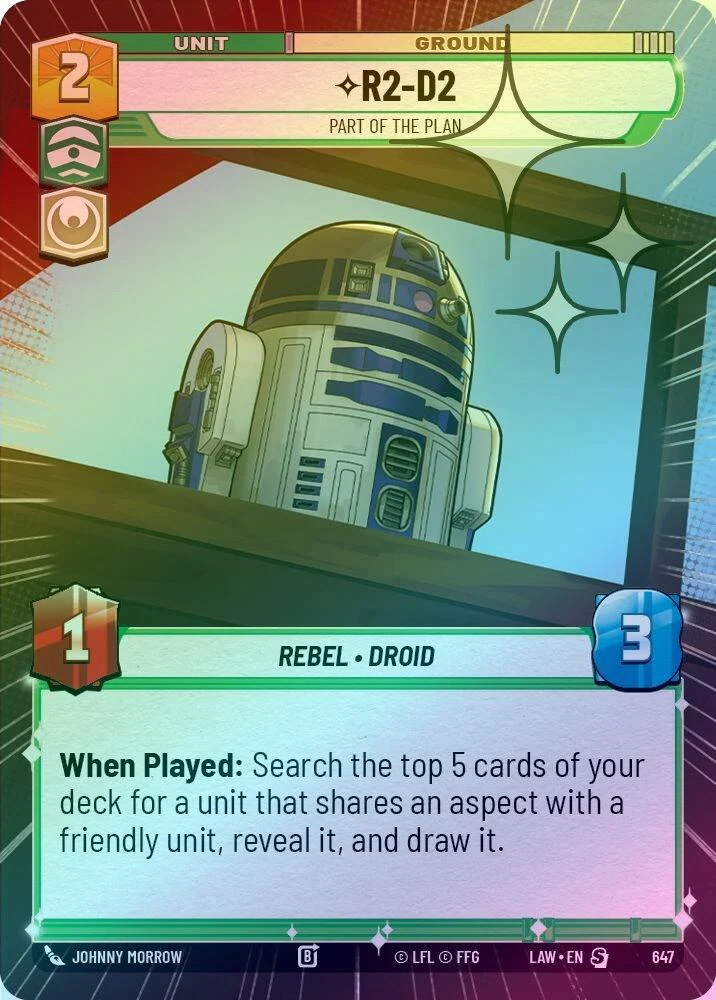 R2-D2 - Part of the Plan (Hyperspace Foil) - 647 - Special (Foil)