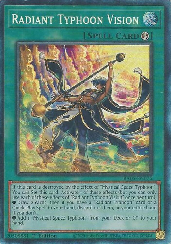 Radiant Typhoon Vision (PCR) - RA05-EN075 - Prismatic Collector's Rare - 1st Edition