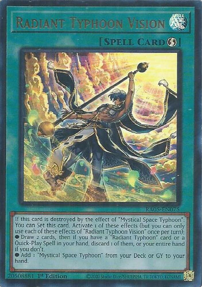 Radiant Typhoon Vision (Ultra Rare) - RA05-EN075 - Ultra Rare - 1st Edition