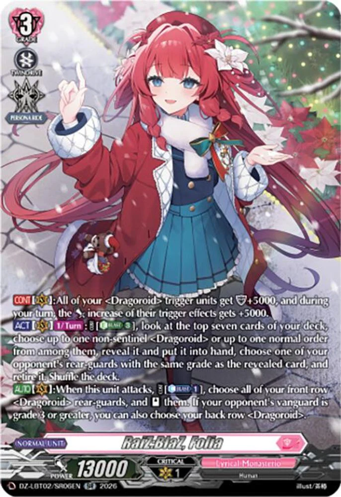 RaiZ:BlaZ, Folia (SR) - DZ-LBT02/SR06EN - Silver Rare