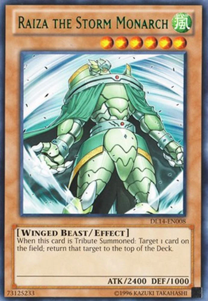 Raiza the Storm Monarch (Green) - DL14-EN008 - Rare