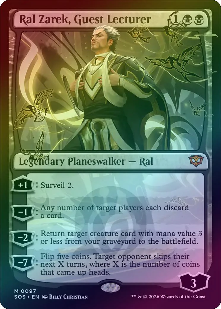Ral Zarek, Guest Lecturer (Foil) (SOS)