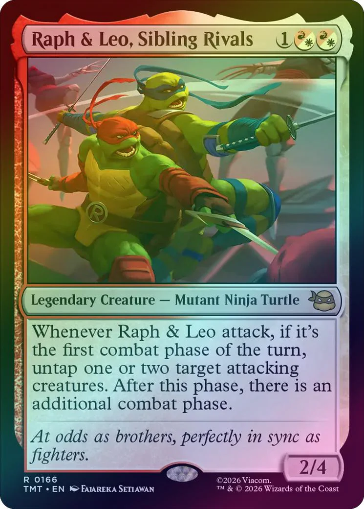 Raph & Leo, Sibling Rivals (Foil) (TMT)