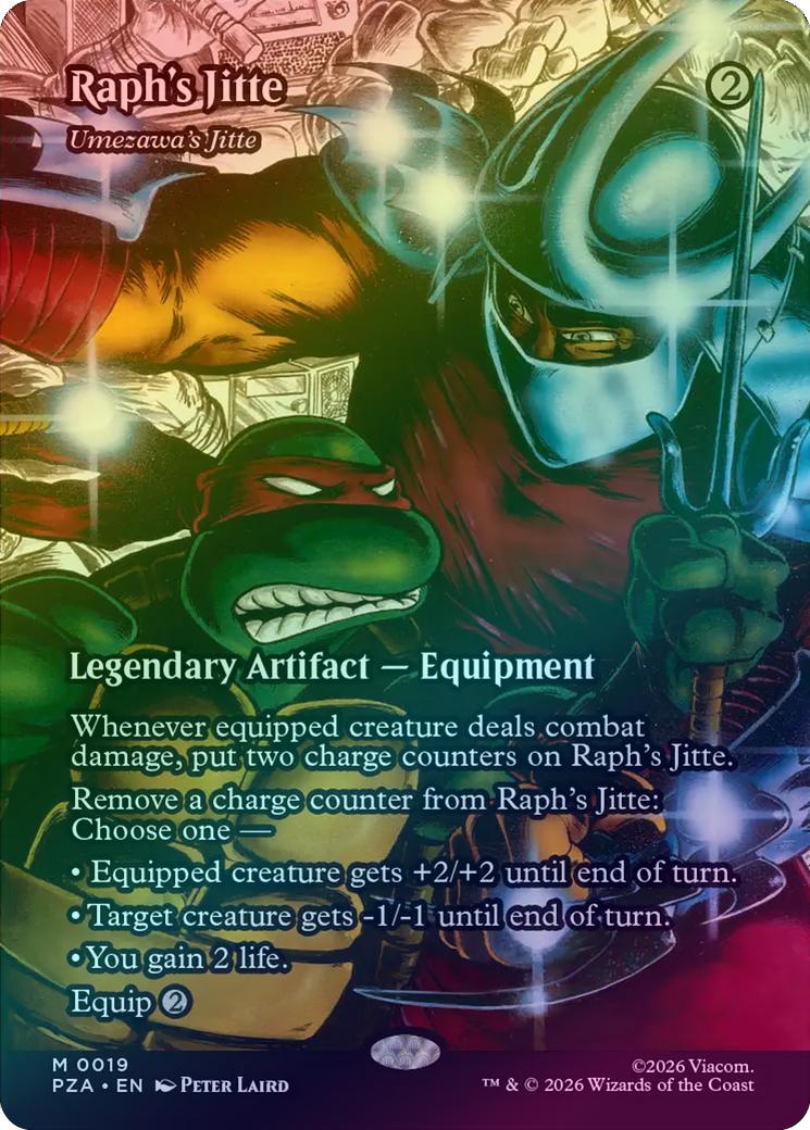 Raph's Jitte // Umezawa's Jitte - Borderless (Foil) (PZA)