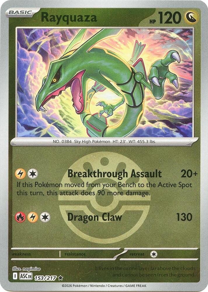 Rayquaza (Friend Ball) - 153/217 - Rare