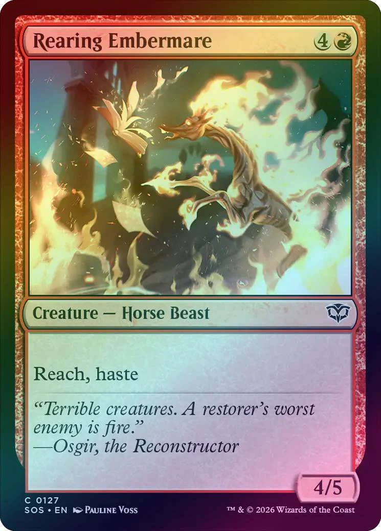 Rearing Embermare (Foil) (SOS)