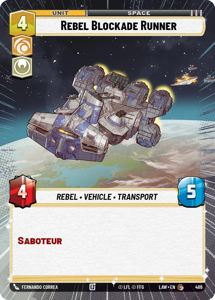 Rebel Blockade Runner (Hyperspace) - 486 - Common
