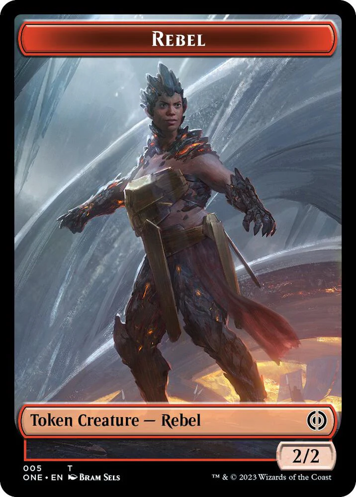 Rebel // Phyrexian Germ Token (Foil) (TONC)
