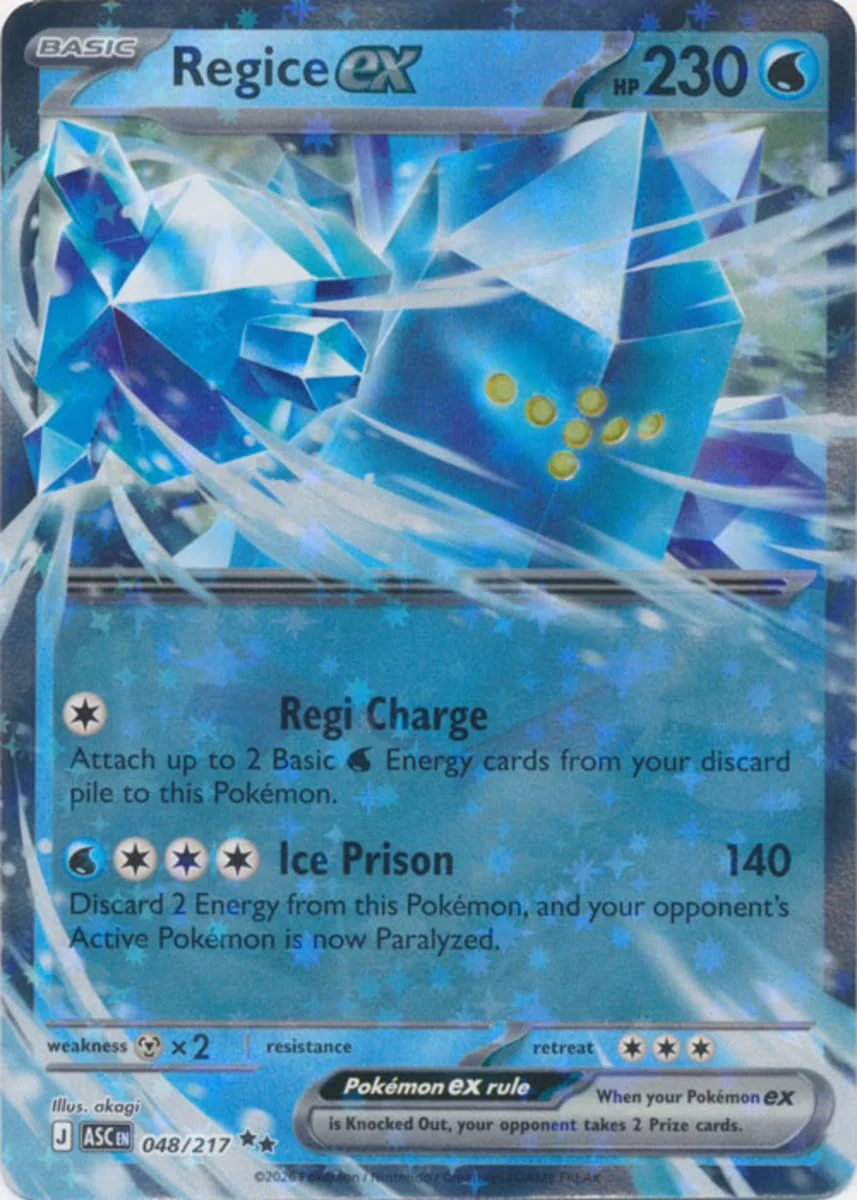 Regice ex - 048/217 - Double Rare