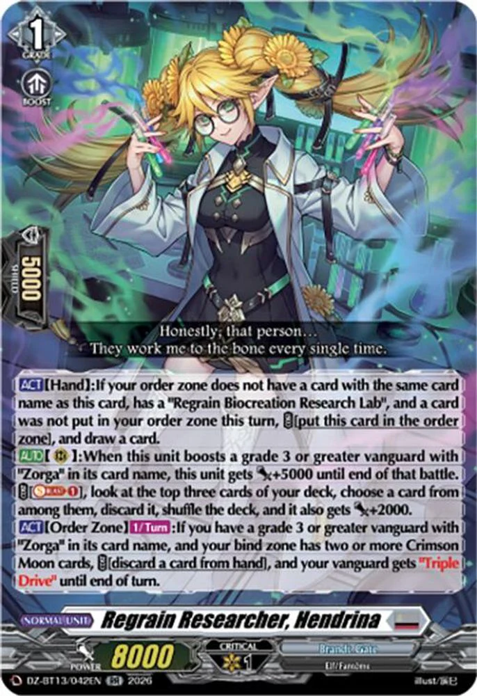 Regrain Researcher, Hendrina - DZ-BT13/042EN - Double Rare