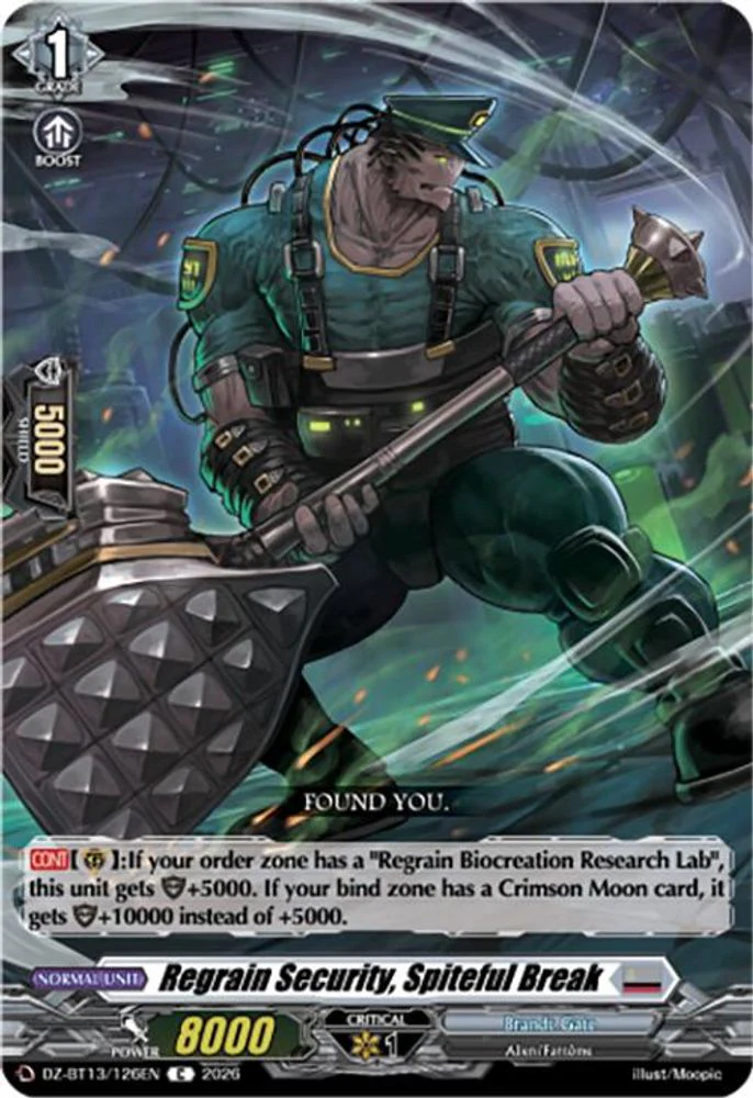 Regrain Security, Spiteful Break - DZ-BT13/126EN - Common