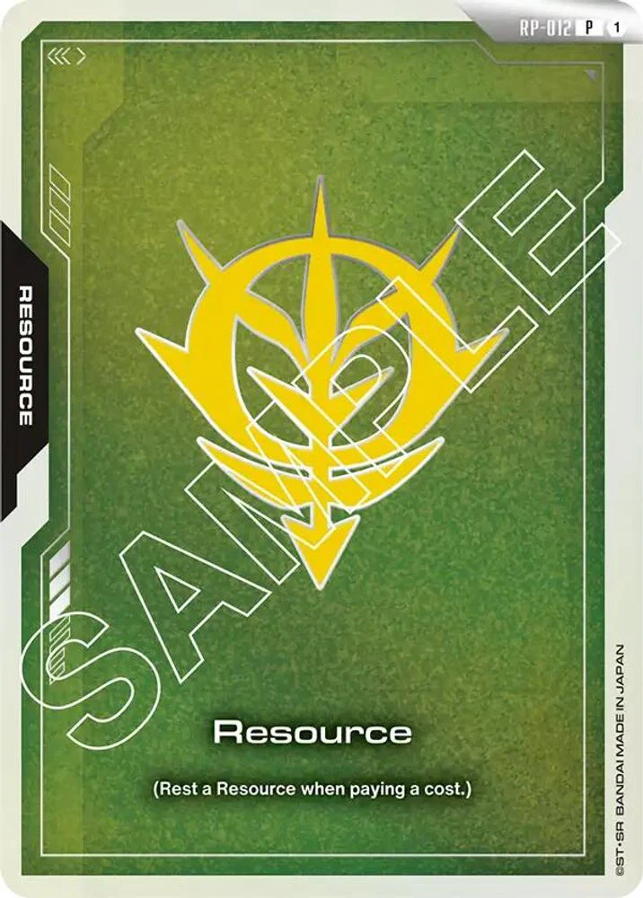 Resource (RP-012) (Zeon Force) - RP-012 - Promo