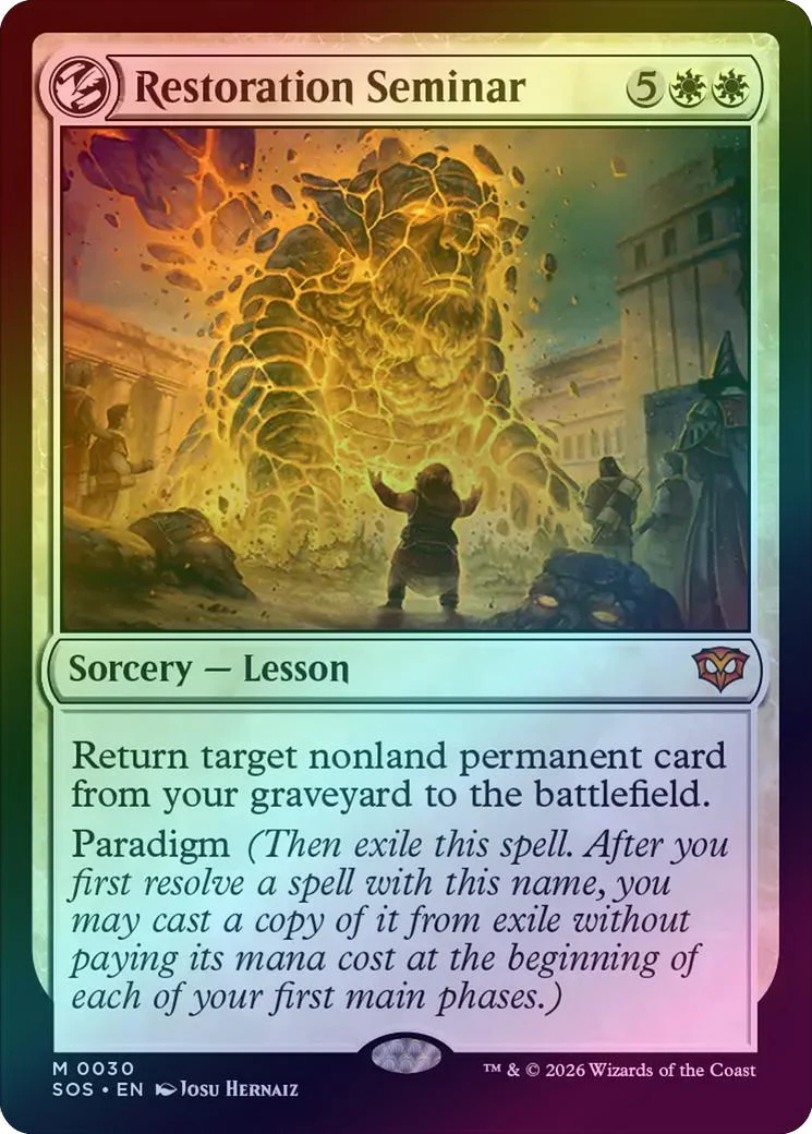 Restoration Seminar (Foil) (SOS)