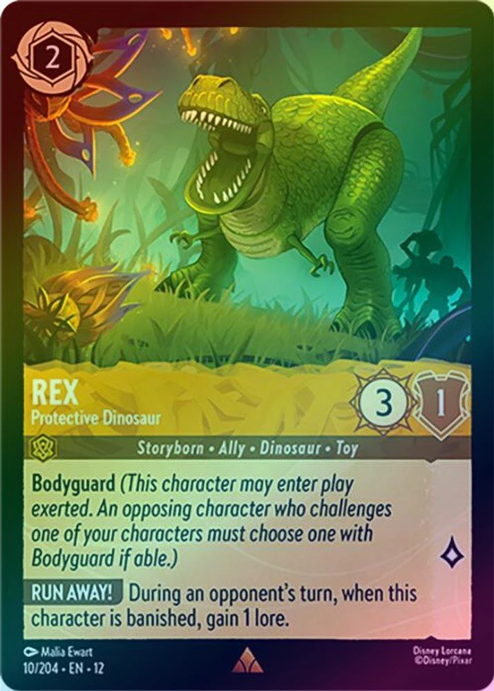 Rex (Protective Dinosaur) - 10/204 - Rare (Foil)