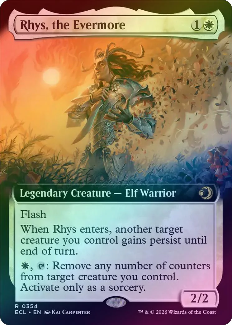 Rhys, the Evermore - Extended Art (Foil) (ECL)