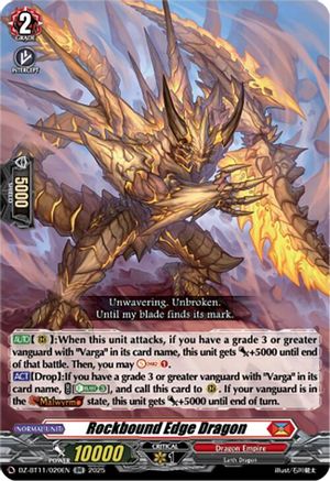 Rockbound Edge Dragon - DZ-BT11/020EN - Double Rare