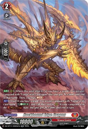 Rockbound Edge Dragon (SR) - DZ-BT11/SR05EN - Silver Rare