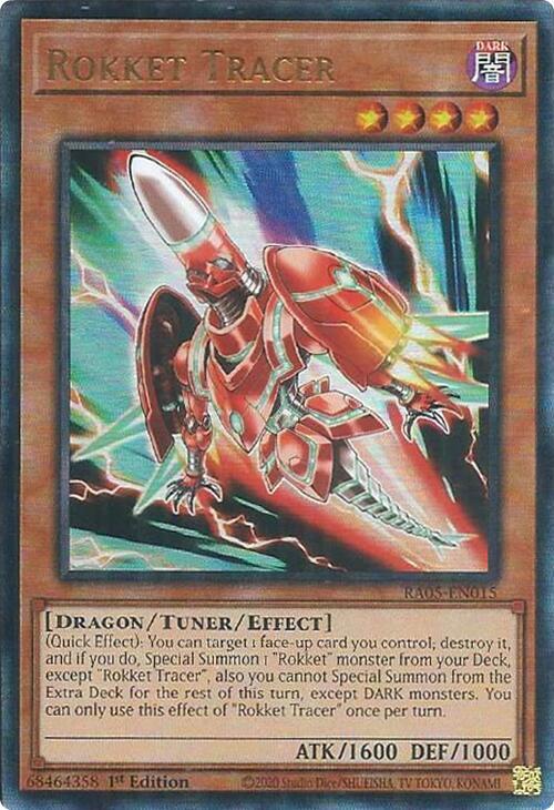 Rokket Tracer (PUR) - RA05-EN015 - Prismatic Ultimate Rare - 1st Edition