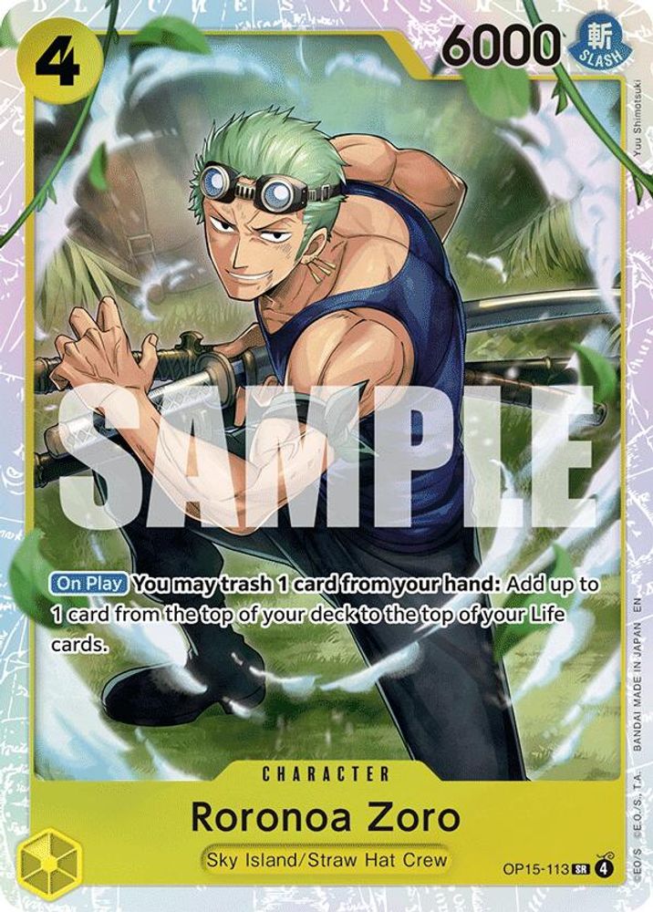 Roronoa Zoro (OP15-113) - OP15-113 - Super Rare