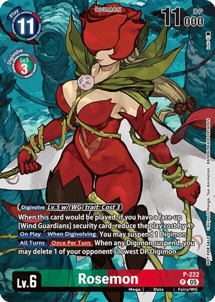 Rosemon (Time Stranger Box Topper) - P-222 - Promo