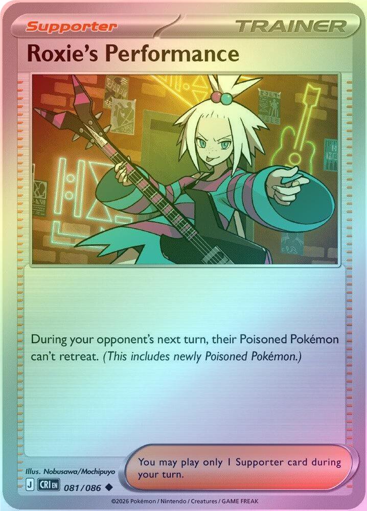 Roxie's Performance - 081/086 - Uncommon - Reverse Holo