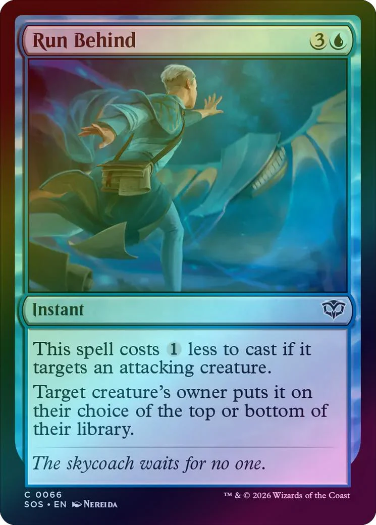 Run Behind (Foil) (SOS)