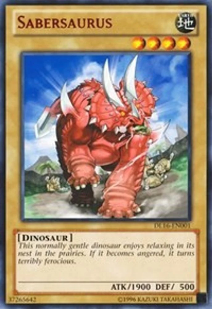 Sabersaurus (Red) - DL16-EN001 - Rare
