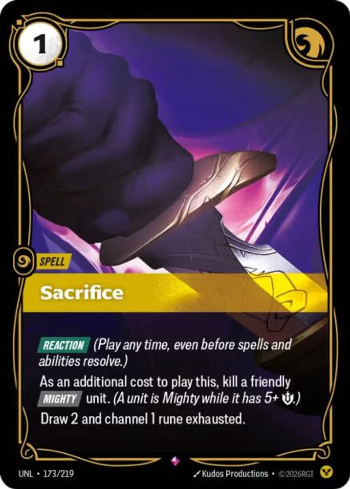Sacrifice - 173/219 - Rare