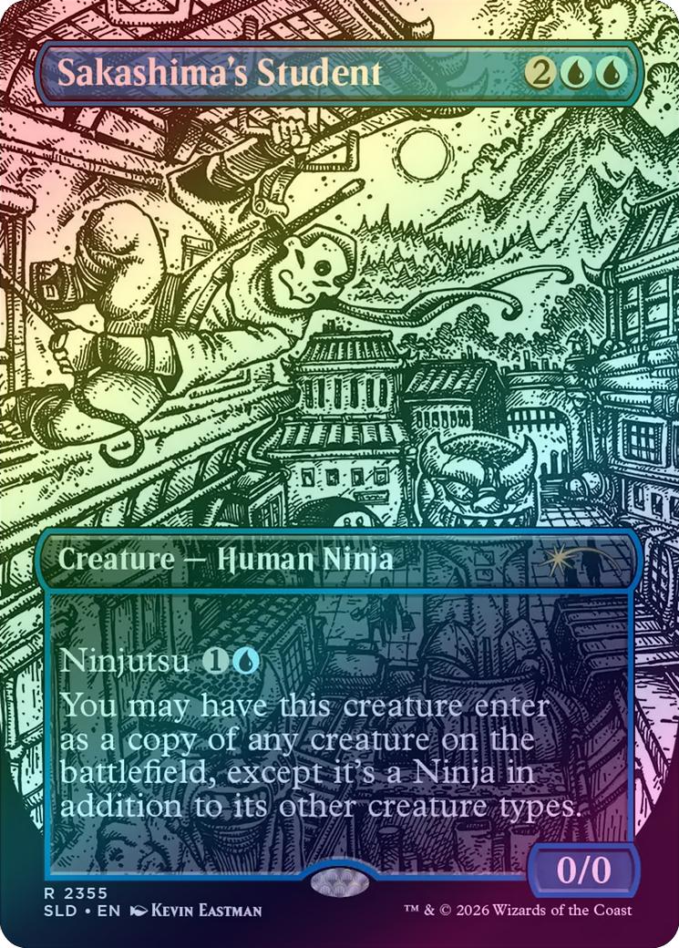 Sakashima's Student - Featuring: Kevin Eastman (Inks) (Foil) (SLD)