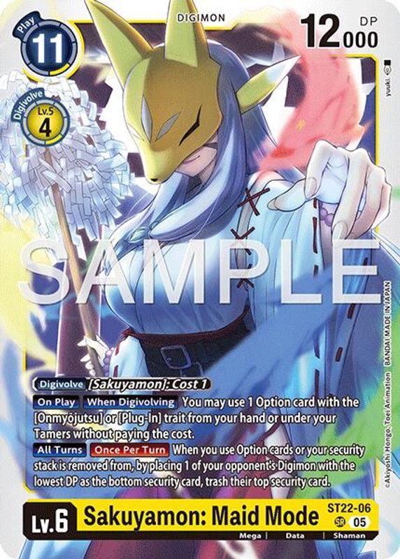 Sakuyamon: Maid Mode - ST22-06 - Super Rare