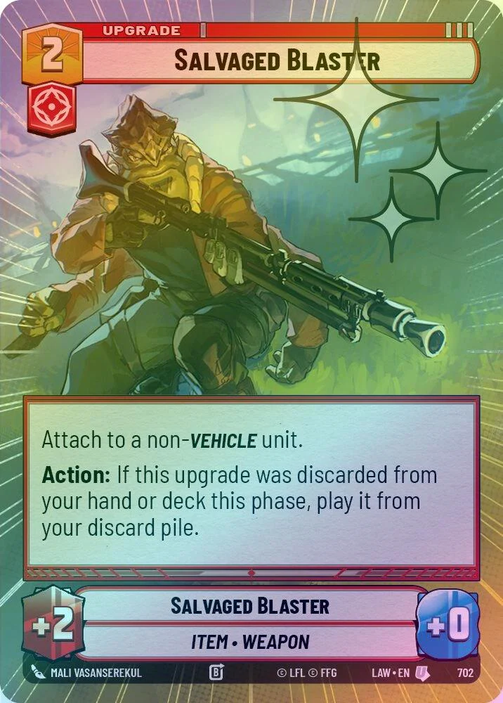 Salvaged Blaster (Hyperspace Foil) - 702 - Uncommon (Foil)