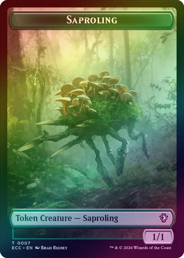 Saproling // Scarecrow Token (Foil) (TECC)