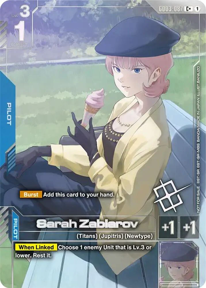 Sarah Zabiarov (Store Tournament Winner Pack 04) - GD03-087 - Common+