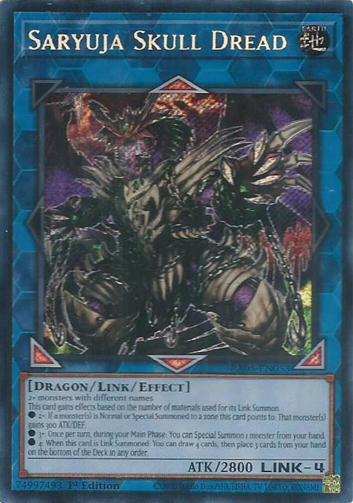 Saryuja Skull Dread (Secret Rare) - RA05-EN053 - Secret Rare - 1st Edition