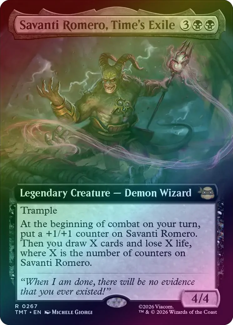 Savanti Romero, Time's Exile - Extended Art (Foil) (TMT)