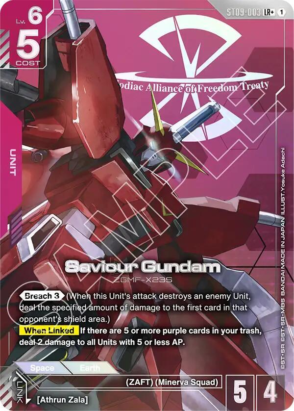 Saviour Gundam (LR+) (Alternate Art) - ST09-003 - Legend Rare+