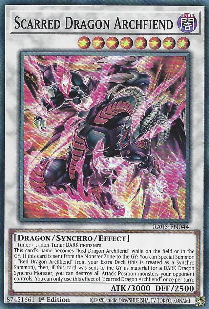 Scarred Dragon Archfiend - RA05-EN044 - Super Rare - 1st Edition