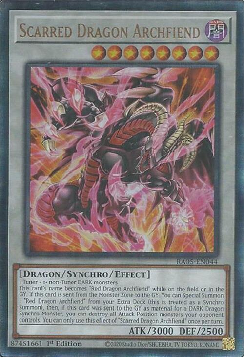 Scarred Dragon Archfiend (PUR) - RA05-EN044 - Prismatic Ultimate Rare - 1st Edition
