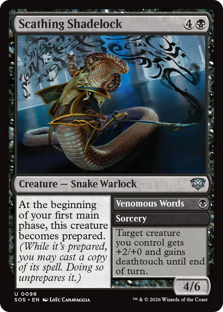 Scathing Shadelock // Venomous Words (SOS)