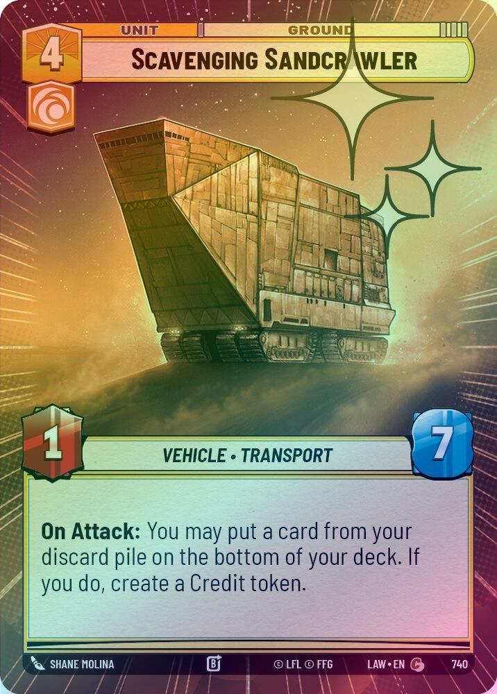 Scavenging Sandcrawler (Hyperspace Foil) - 740 - Common (Foil)