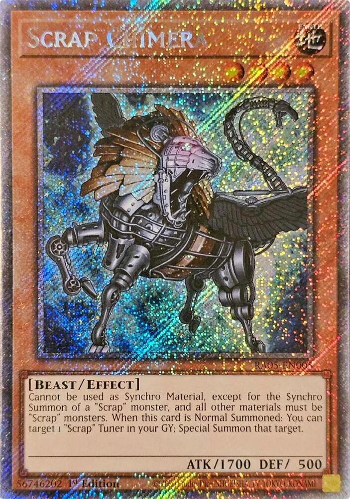 Scrap Chimera (Platinum Secret Rare) - RA05-EN005 - Platinum Secret Rare - 1st Edition