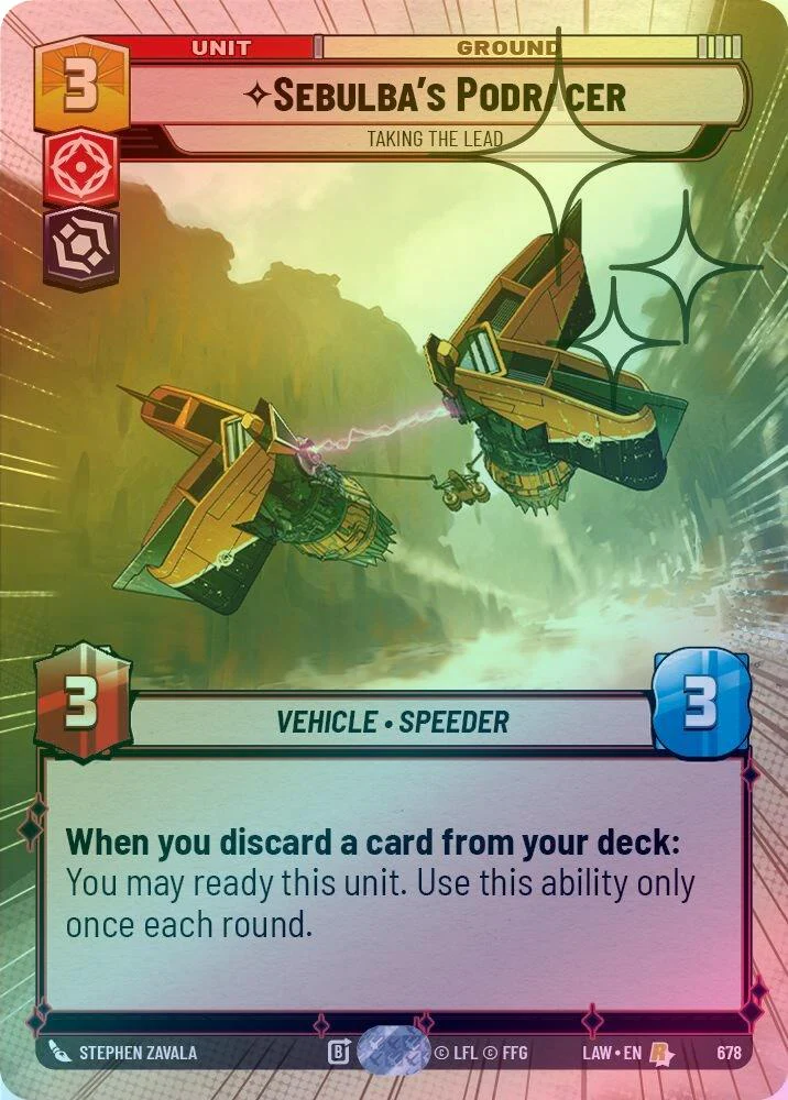 Sebulba's Podracer - Taking the Lead (Hyperspace Foil) - 678 - Rare (Foil)