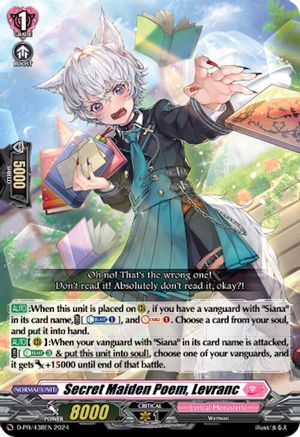Secret Maiden Poem, Levranc - D-PR/438EN - Promo