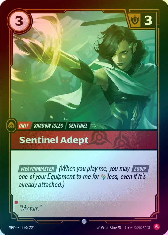Sentinel Adept - 008/221 - Common (Foil)