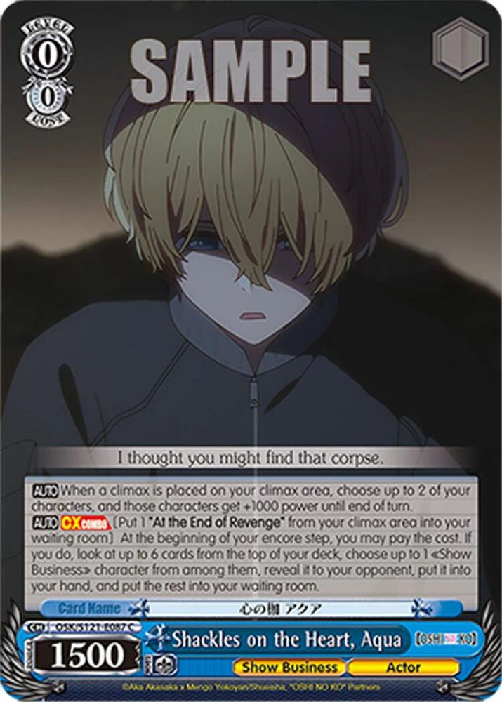 Shackles on the Heart, Aqua - OSK/S121-E087C - Common