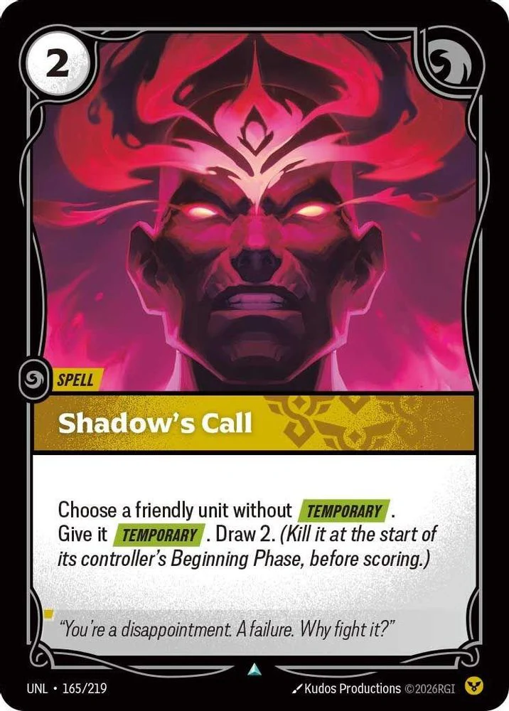 Shadow's Call - 165/219 - Uncommon
